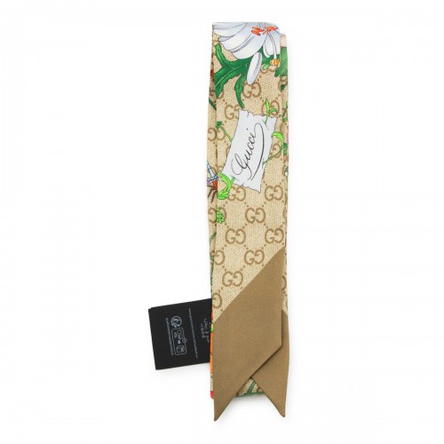 BEIGE SILK SCARF