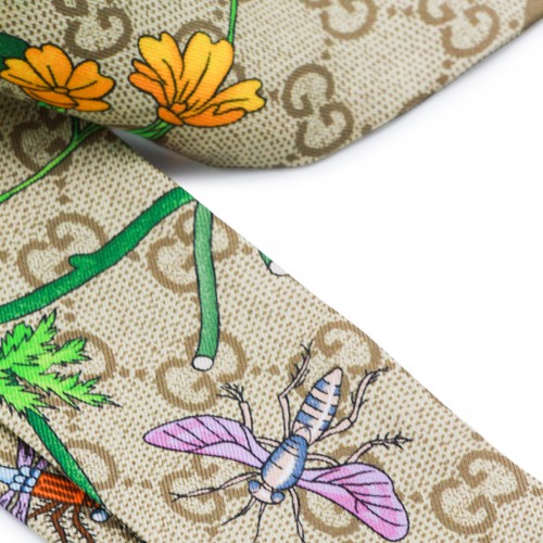 BEIGE SILK SCARF
