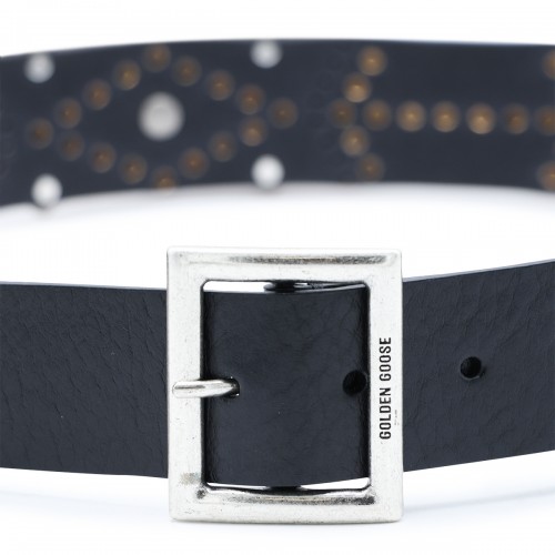 BLACK LEATHER BELT