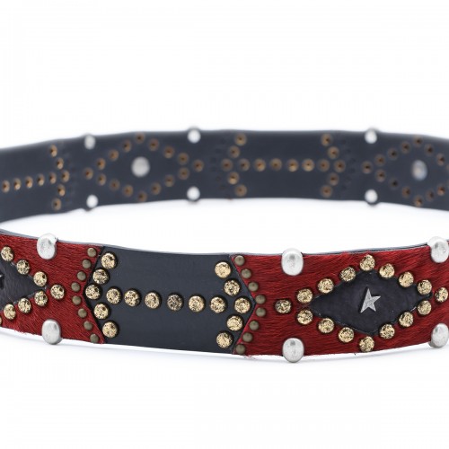 BLACK LEATHER BELT