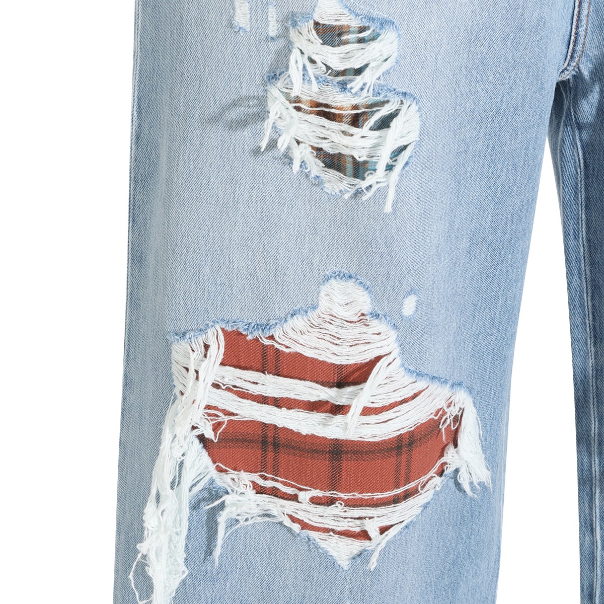 LIGHT BLUE COTTON JEANS