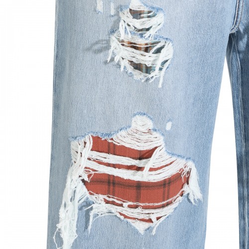 LIGHT BLUE COTTON JEANS