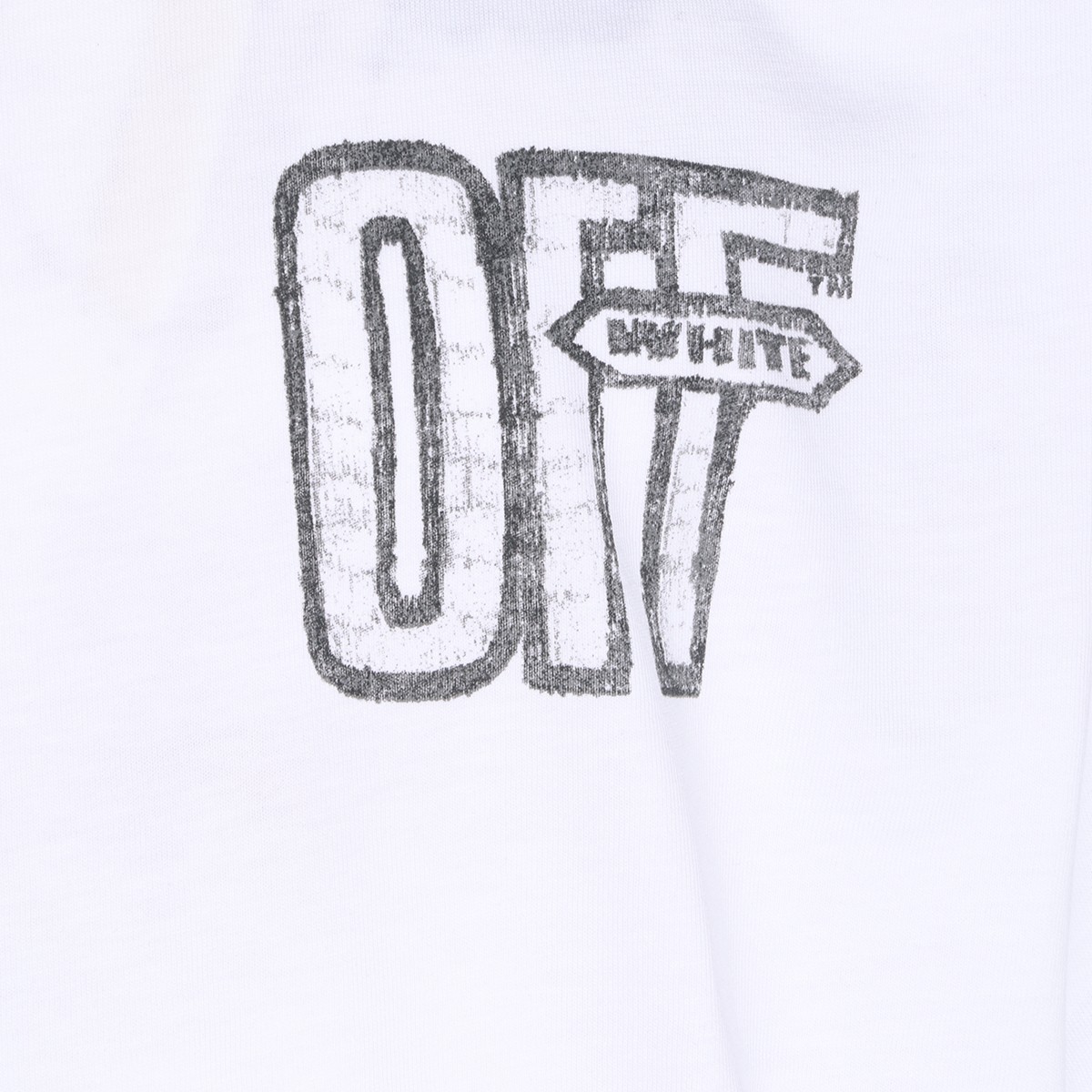 WHITE COTTON T-SHIRT