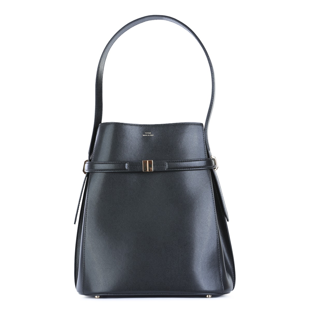 BLACK LEATHER SATCHEL