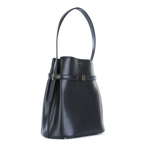 BLACK LEATHER SATCHEL 2