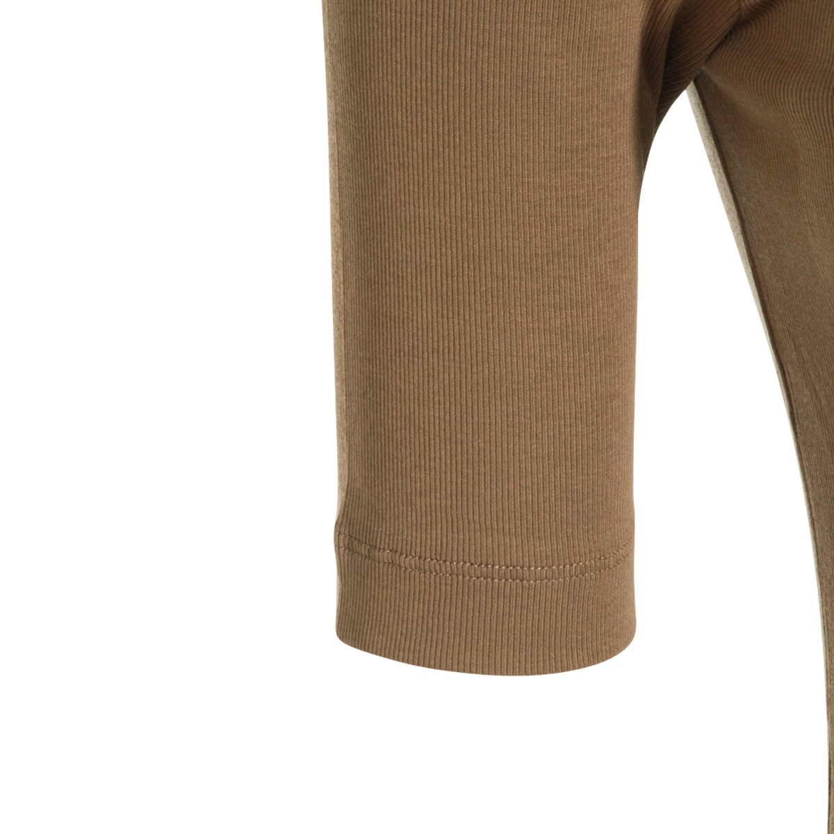BROWN COTTON T-SHIRT