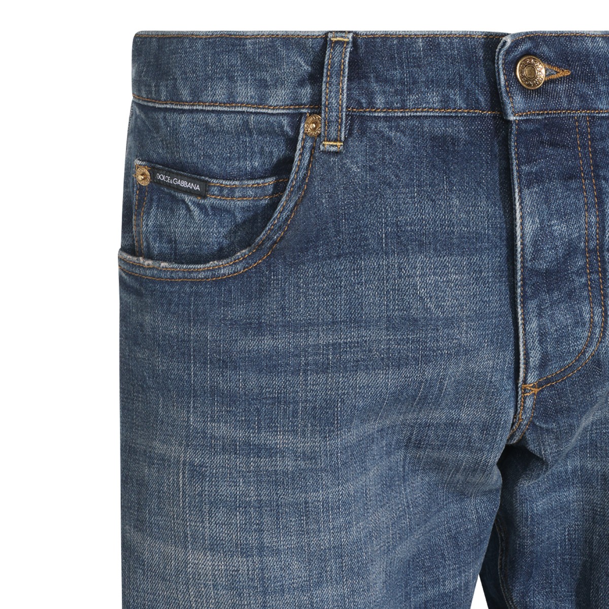 DARK BLUE COTTON JEANS