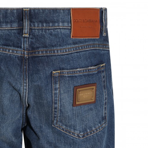 DARK BLUE COTTON JEANS