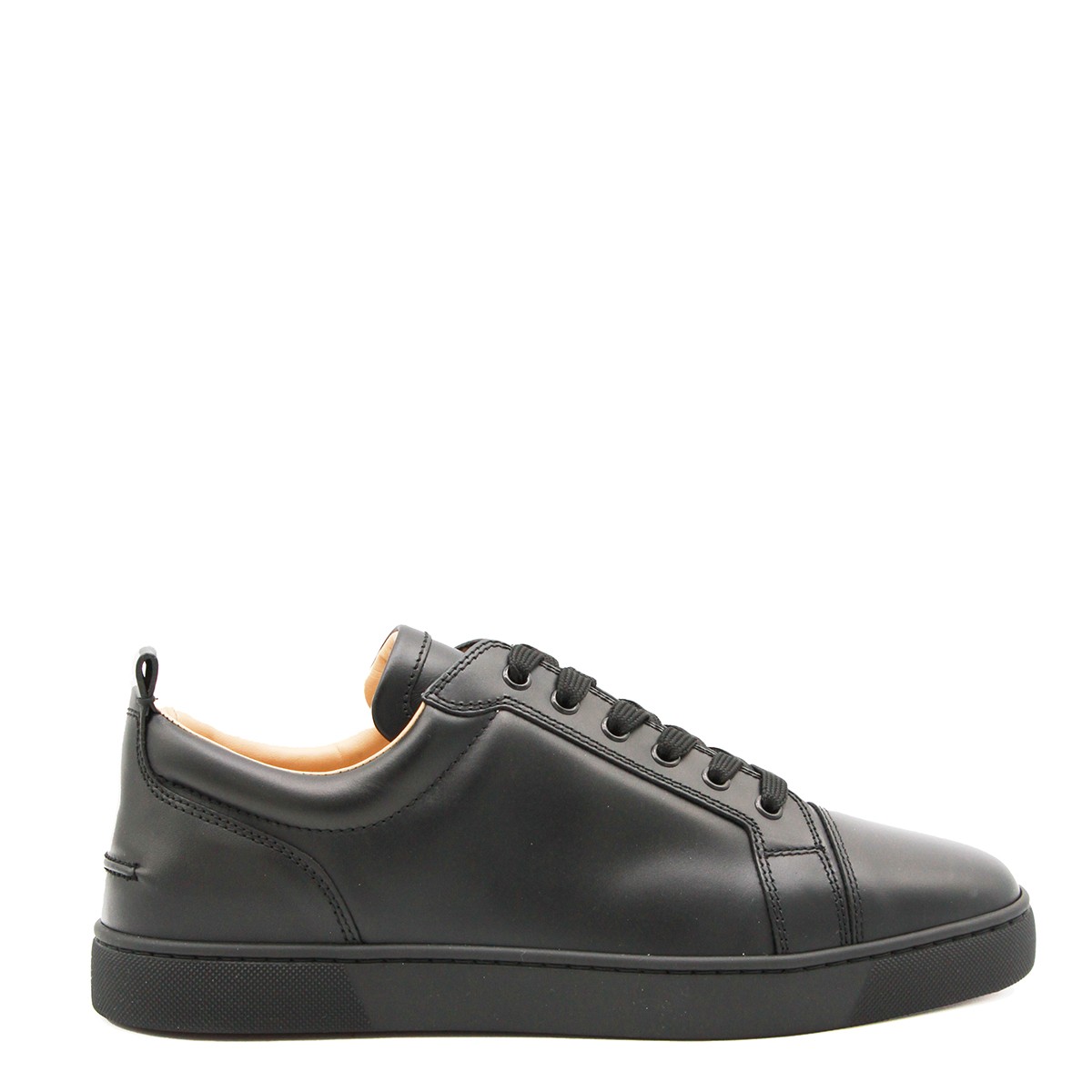 BLACK LEATHER LOUIS JUNIOR SNEAKERS