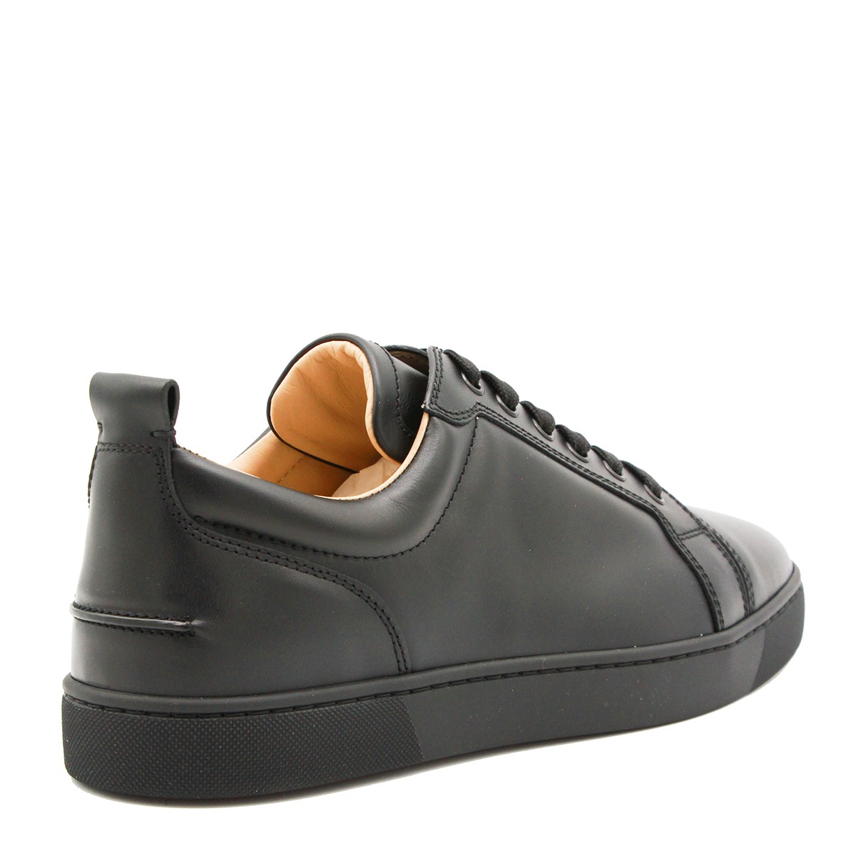 BLACK LEATHER LOUIS JUNIOR SNEAKERS