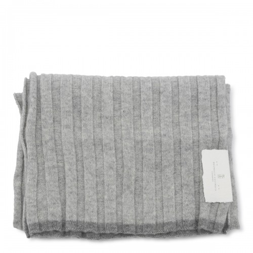 LIGHT GREY WOOL SCARF