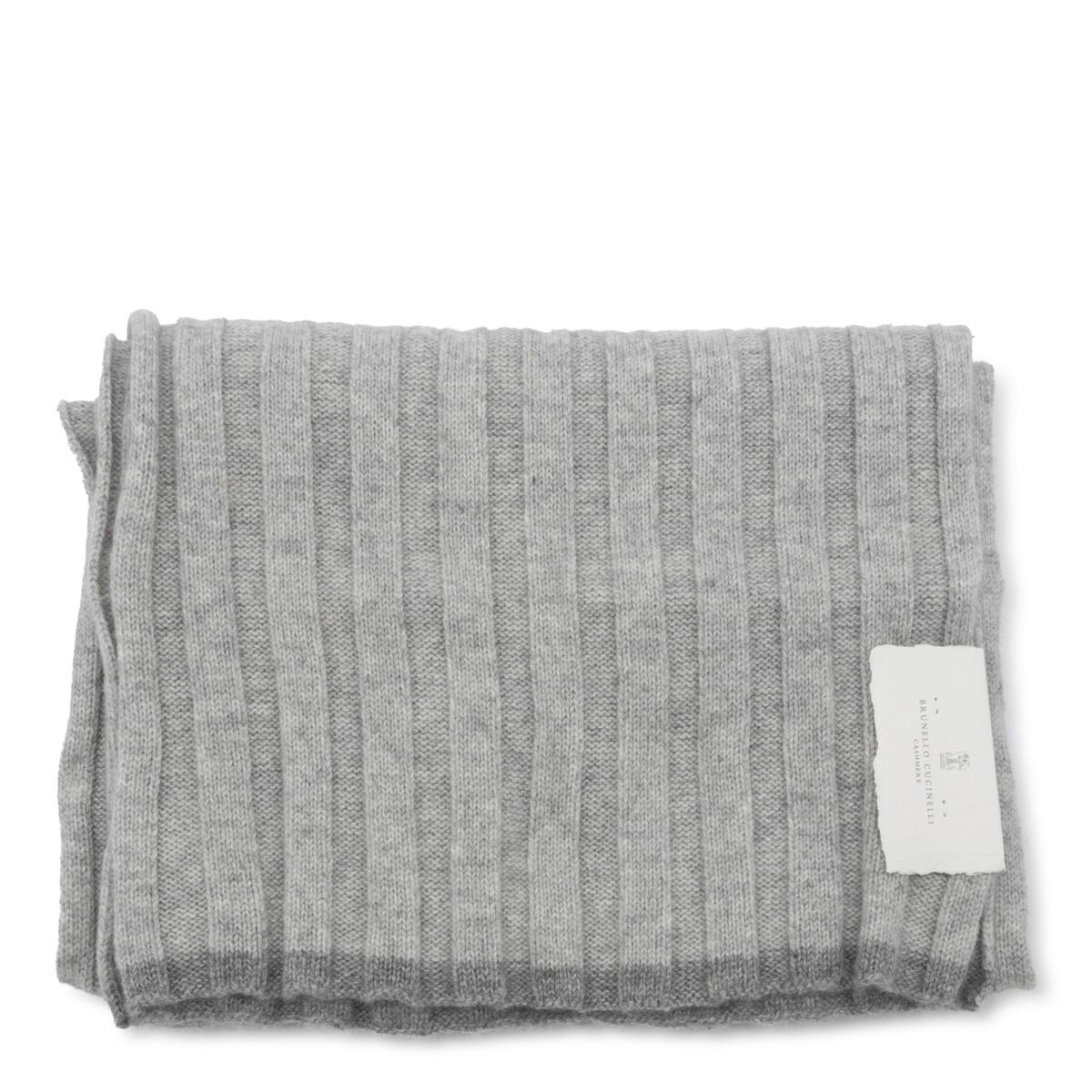 LIGHT GREY WOOL SCARF