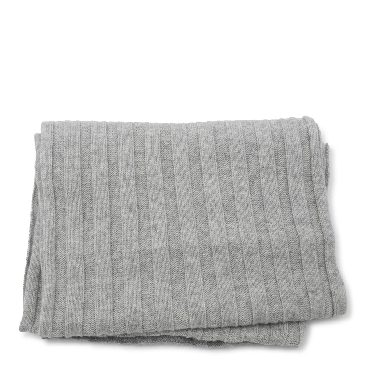 LIGHT GREY WOOL SCARF