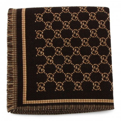 BROWN WOOL SCARF