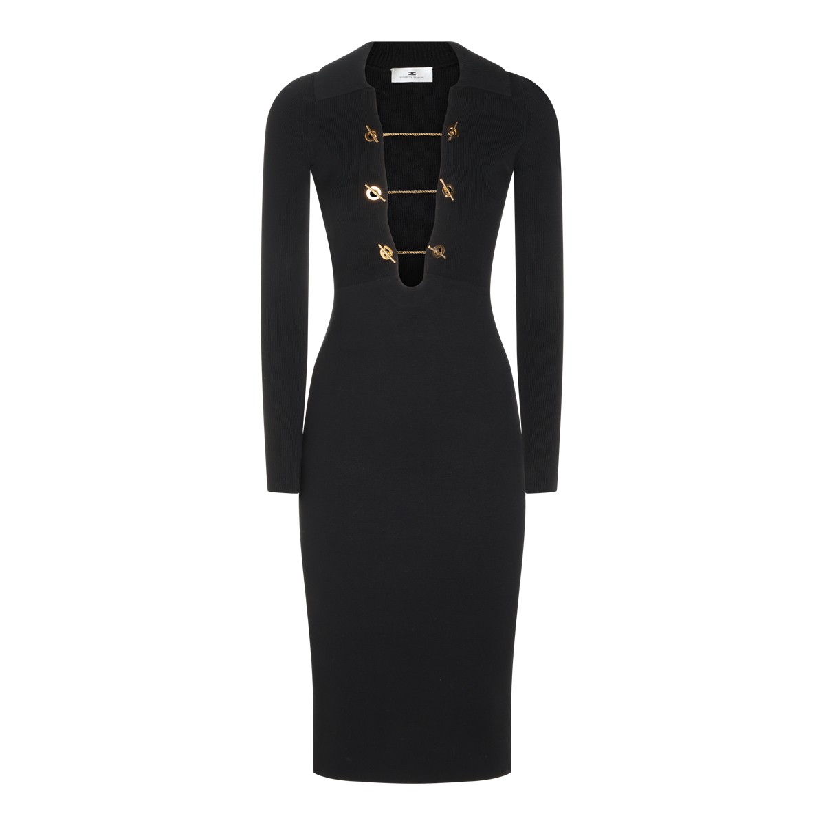BLACK VISCOSE DRESS
