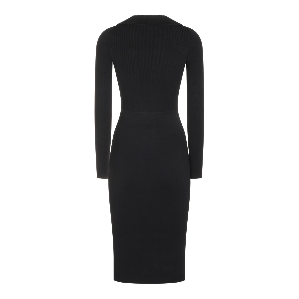 BLACK VISCOSE DRESS