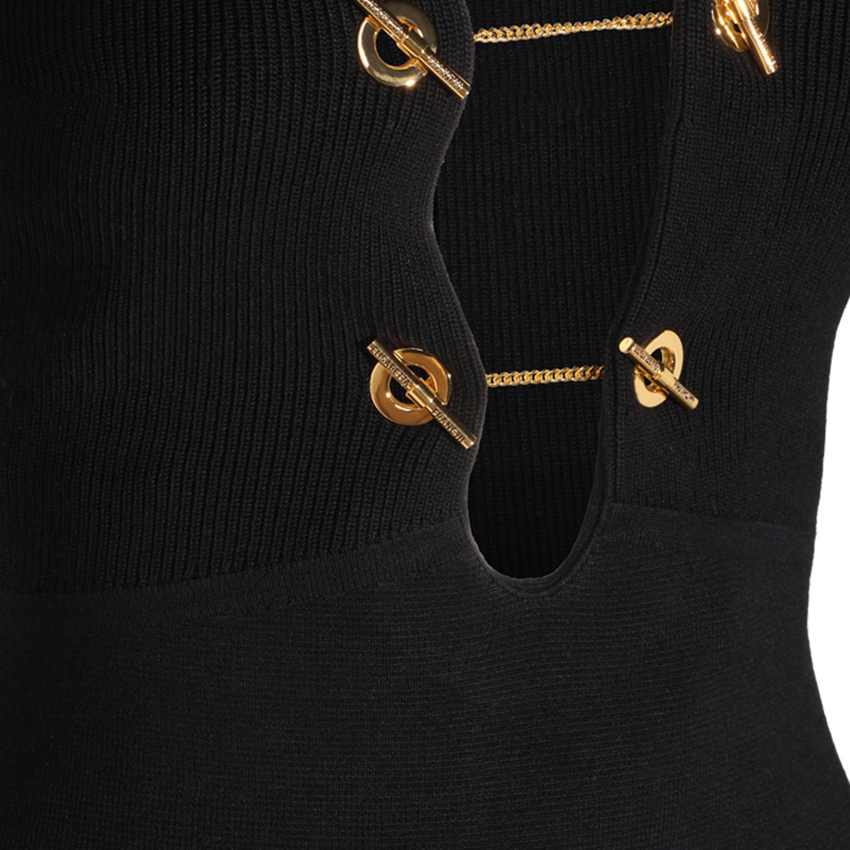 BLACK VISCOSE DRESS