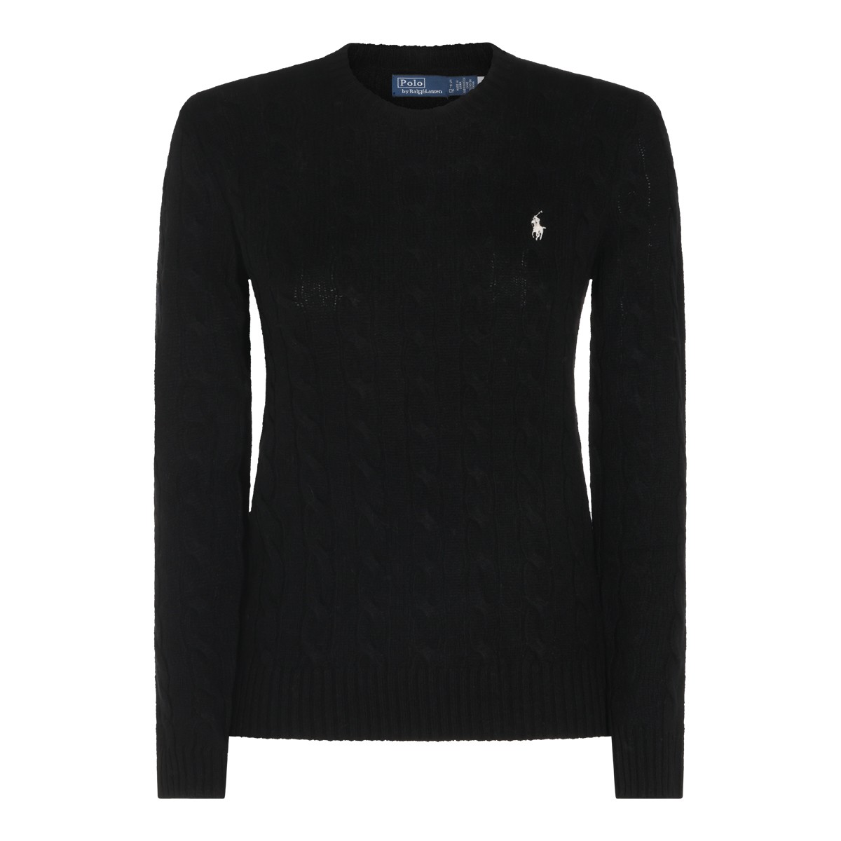 BLACK WOOL KNITWEAR