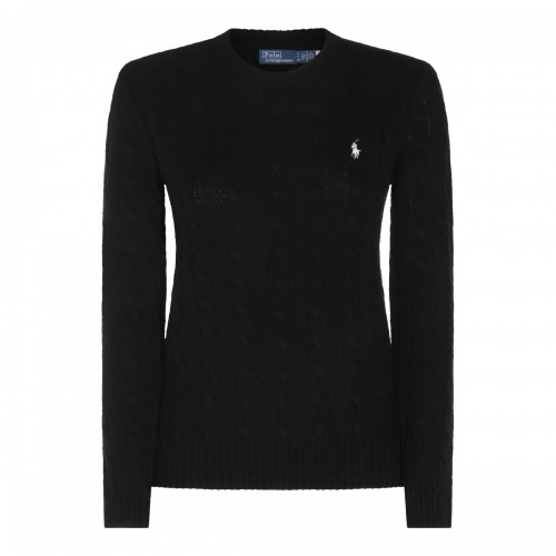 BLACK WOOL KNITWEAR
