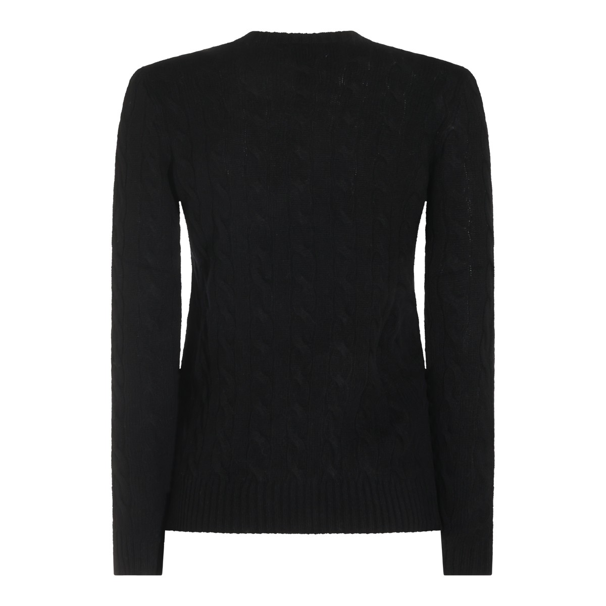 BLACK WOOL KNITWEAR