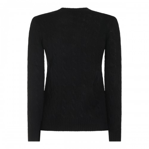 BLACK WOOL KNITWEAR