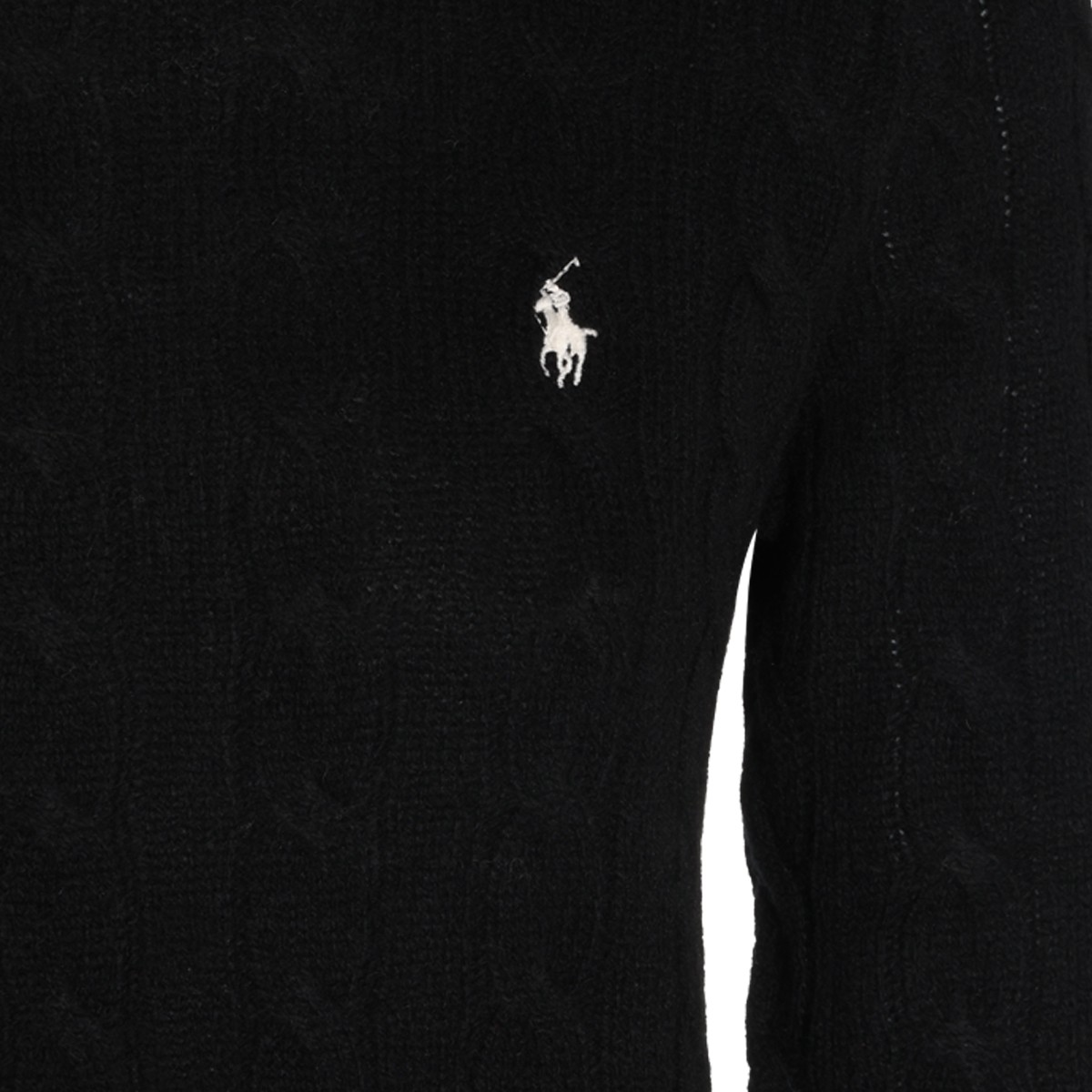 BLACK WOOL KNITWEAR