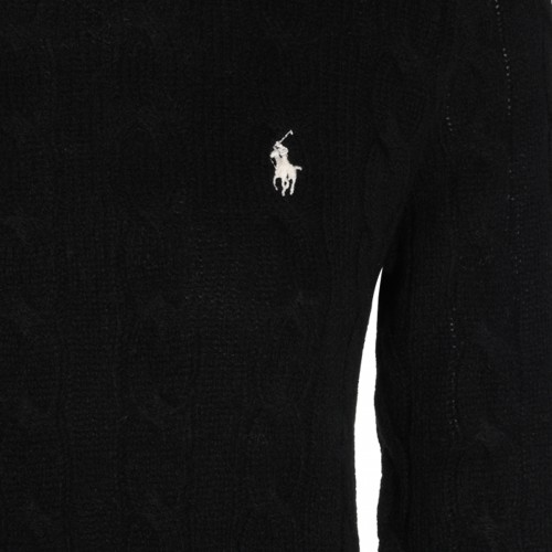BLACK WOOL KNITWEAR