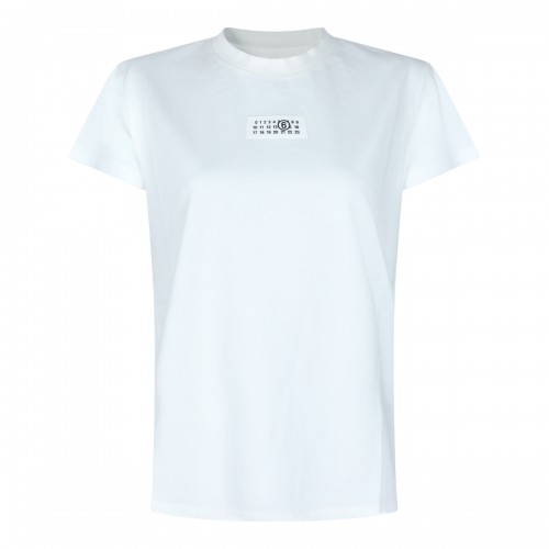WHITE COTTON T-SHIRT