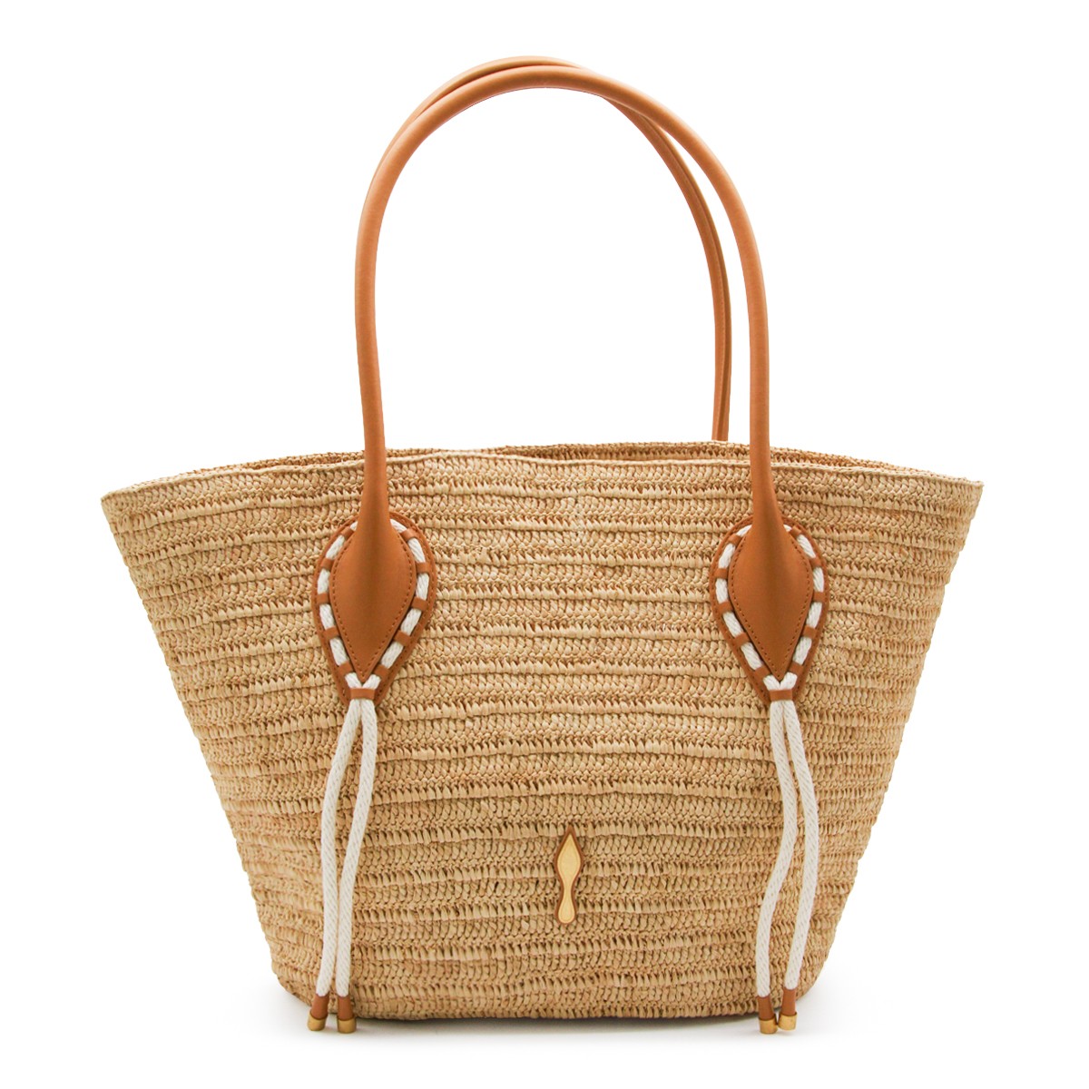 NATURAL RAFFIA VENUS BASKET LARGE TOTE