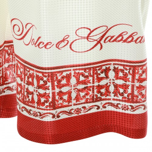 RED AND WHITE SILK SHORTS