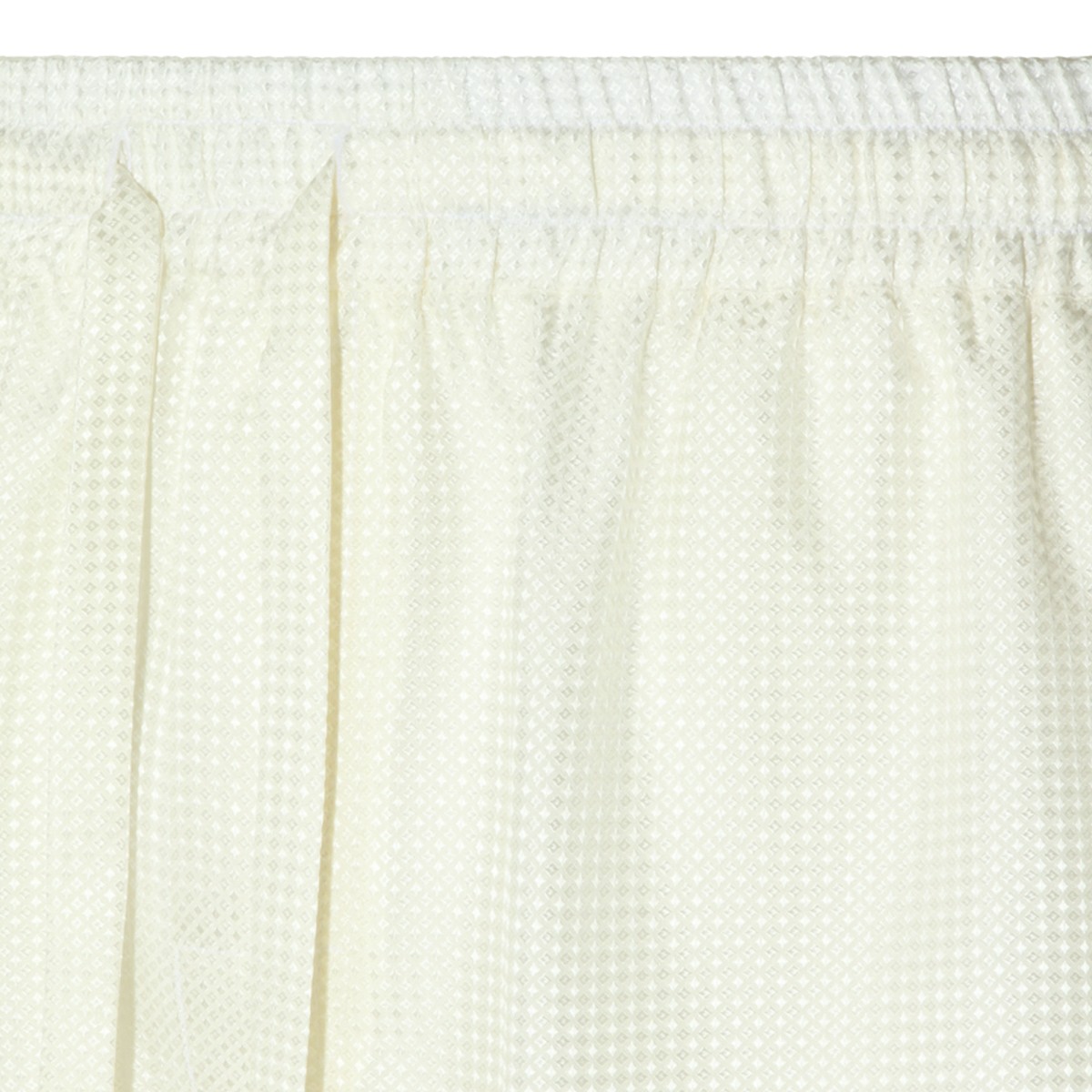 RED AND WHITE SILK SHORTS