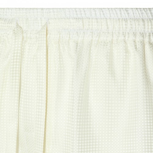 RED AND WHITE SILK SHORTS