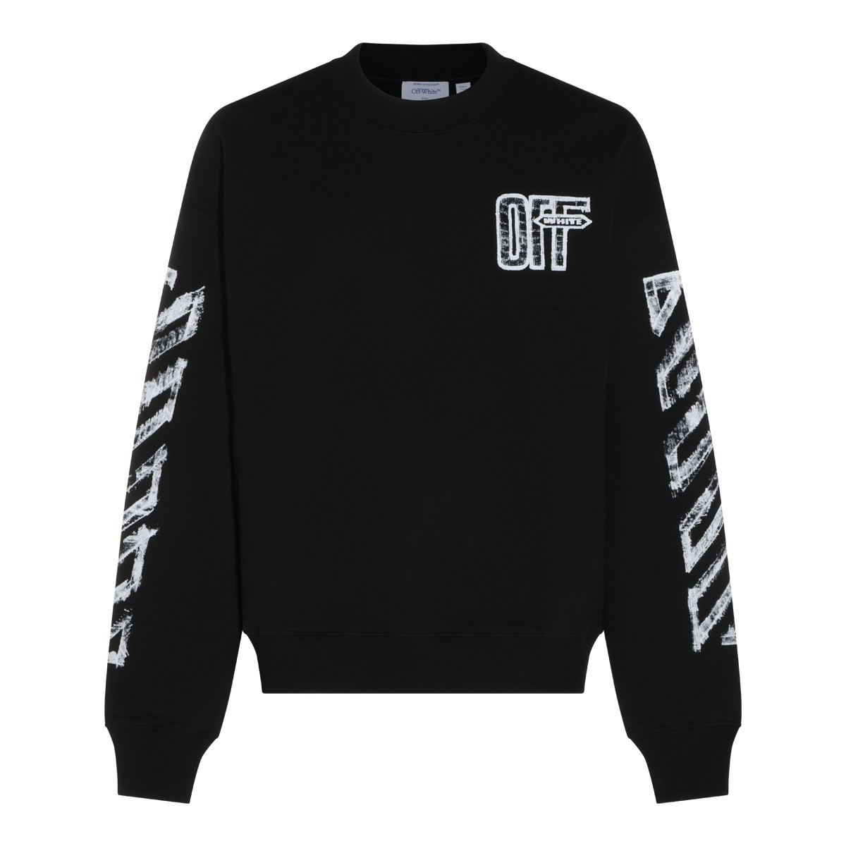 BLACK COTTON SWEATSHIRT