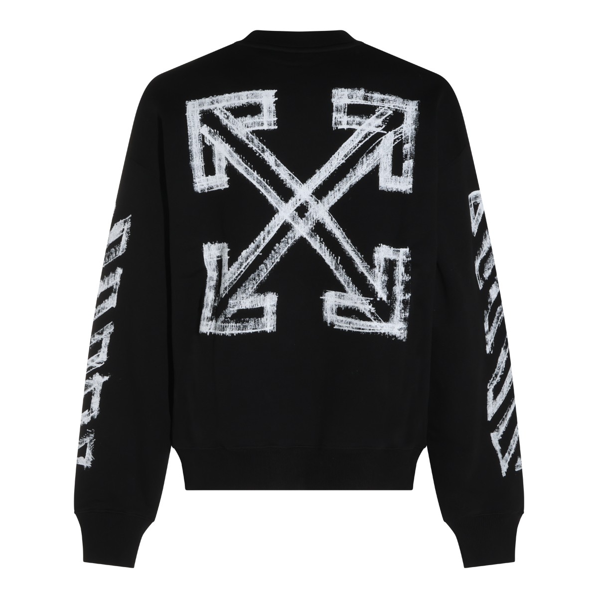 BLACK COTTON SWEATSHIRT