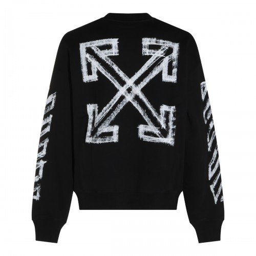 BLACK COTTON SWEATSHIRT