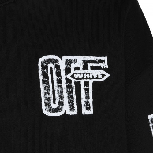 BLACK COTTON SWEATSHIRT