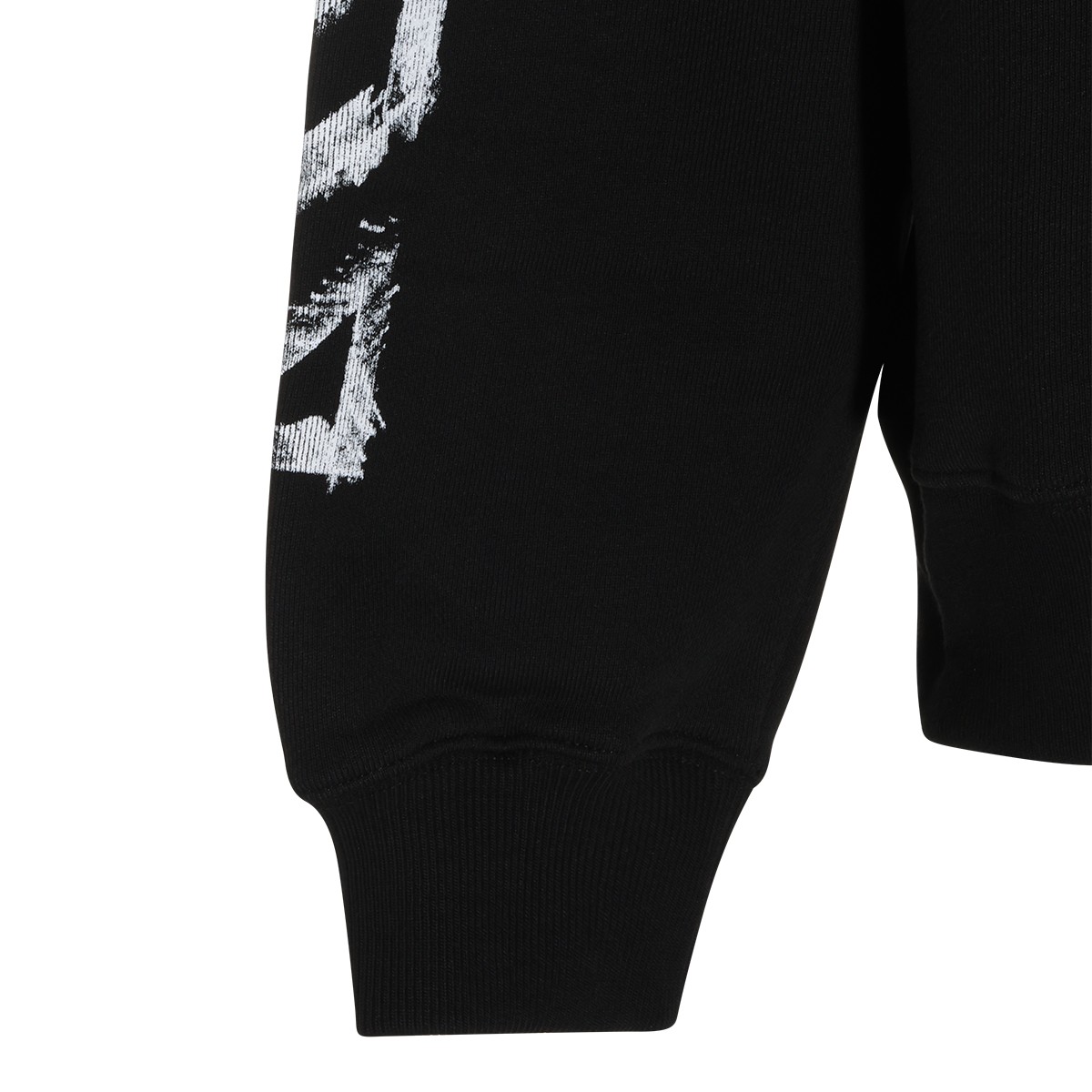 BLACK COTTON SWEATSHIRT