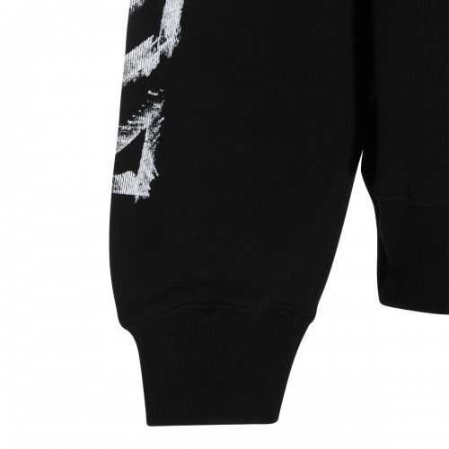 BLACK COTTON SWEATSHIRT