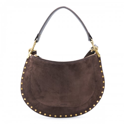 COFFEE SUEDE OSKAN SHOULDER BAG
