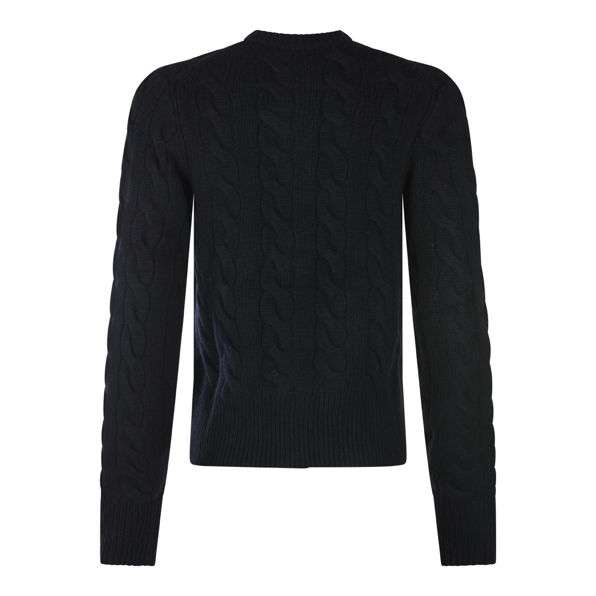 BLACK WOOL KNITWEAR