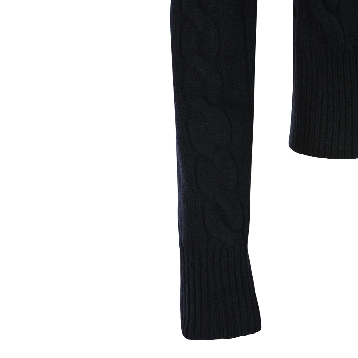BLACK WOOL KNITWEAR