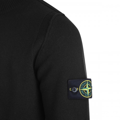 BLACK WOOL SWEATER