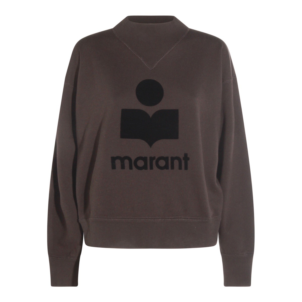 FADED BLACK COTTON MOBY SWEATSHIRT