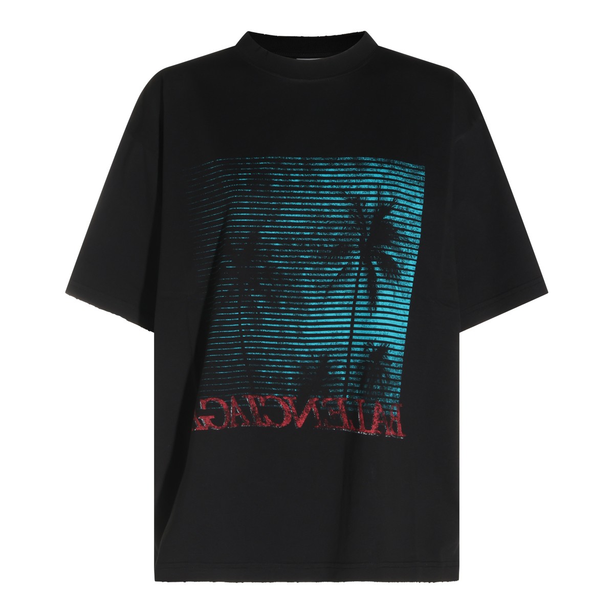 BLACK COTTON T-SHIRT