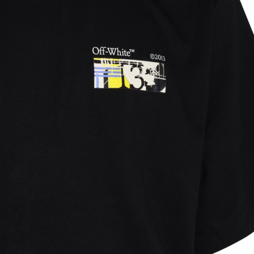 BLACK COTTON ARROWS T-SHIRT