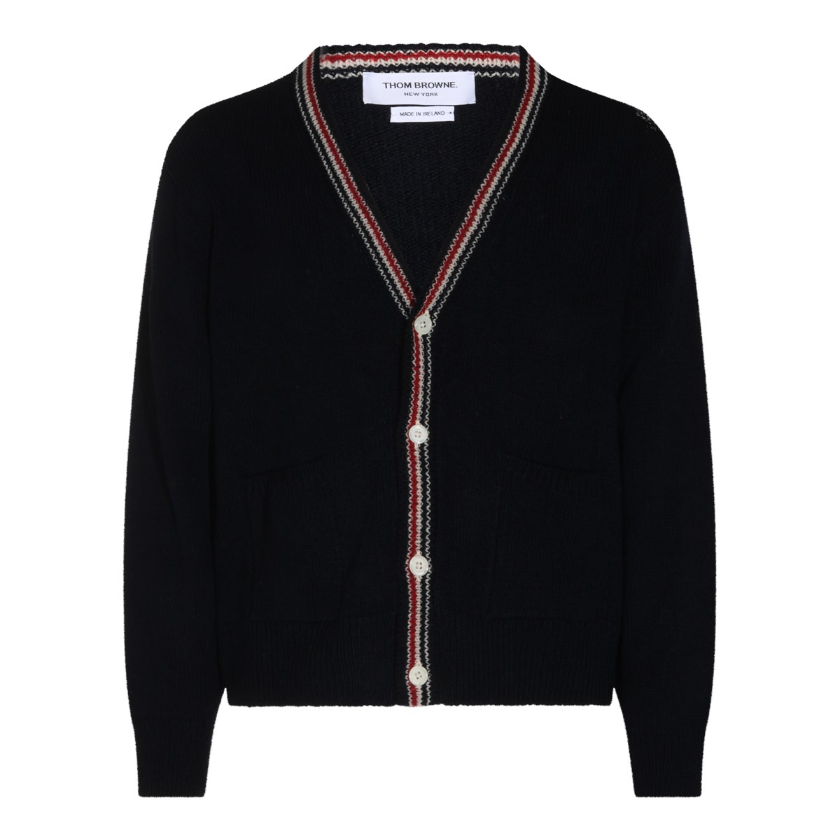 NAVY WOOL CARDIGAN