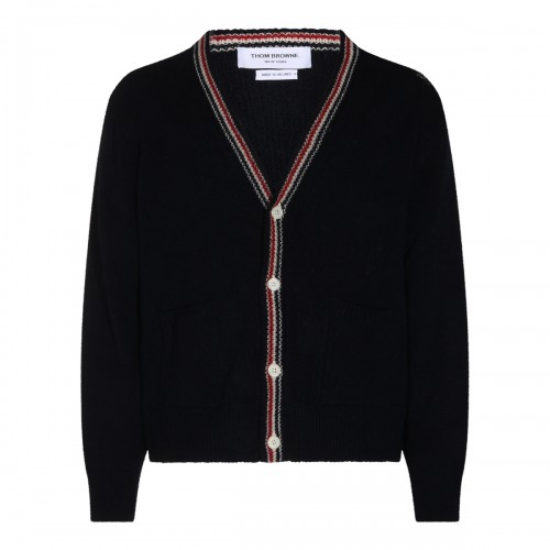NAVY WOOL CARDIGAN