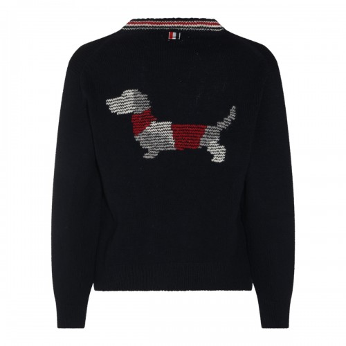 NAVY WOOL CARDIGAN 2