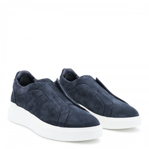 BLUE SUEDE H 580 SLIP ON SNEAKERS