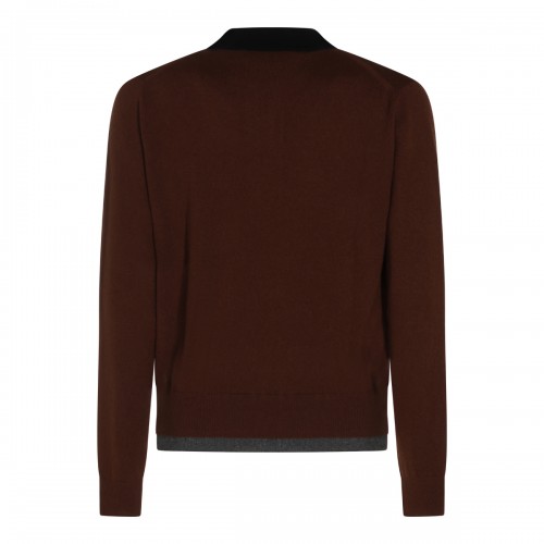 MULTI BROWN CASHMERE POLO... 2